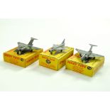 Dinky Trio of Model Aircraft comprising No. 735 Gloster Javelin x 2 plus No. 737 P.1B Lightning.