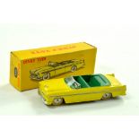 French Dinky No. 24A Chrysler New Yorker. Bright Lemon Yellow with green interior, silver trim,