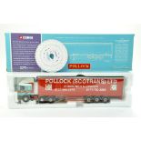 Corgi 1/50 diecast truck issue comprising No. 75205 ERF EC Curtainside in the livery of Pollock.