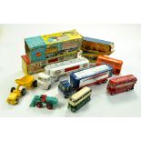 Assortment of diecast comprising Matchbox and Dinky including Esso AEC Tanker, Ford Truck and