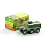 Politoys plastic military issue comprising No. 5, Armoured vehicle. Appears complete, very good to