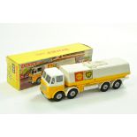 Dinky No. 944 Leyland Octopus Shell-BP Fuel Tanker in yellow and white including white chassis, grey