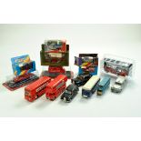 Misc diecast and plastic issue model group comprising various commercial vehicles, buses, taxis etc.