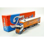 Tekno 1/50 diecast truck issue comprising Scania Curtainside Trailer in the livery of Grampian