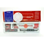 Corgi 1/50 diecast truck issue comprising No. CC12902 Scania Topline Fridge Trailer in the livery of