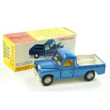 Dinky No. 344 Land Rover. Metallic Blue, Yellow Interior, cast hubs. Very Good to excellent in