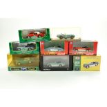 Group of diecast 1/43 Austin Healey issues from Schuco, Norev, Atlas and Corgi plus others including