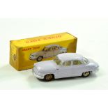 French Dinky No. 547 PL 17 Panhard. Lilac with white interior, concave hubs. Generally very good