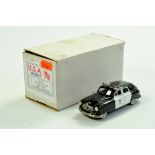 USA Models 1/43 White Metal Nash 1949 Police Car. Generally very good with original box. Enhanced