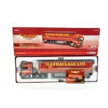 Corgi 1/50 diecast truck issue comprising No. CC15206 MAN TG-X Curtainside in the livery of DJB