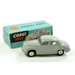 Corgi No. 204 Rover 90. Grey with Flat Hubs. Good in Fair to Good box. Enhanced Condition Reports:
