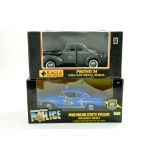 Ertl 1/18 American Muscle Police Car comprising Michigan State Police Chevy plus Eagle