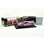 Trio of 1/18 diecast models comprising Lamborghini, Maisto Ferrari F50 and Mercedes 4X4. Generally