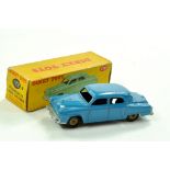 Dinky No. 172 Studebaker Land Cruiser in mid-blue with dark fawn ridged hubs. Generally very good in