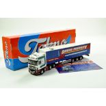 Tekno 1/50 diecast truck issue comprising DAF Curtainside Trailer in the livery of David Murray.