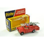 Dinky No. 282 Land Rover Fire Appliance. Generally very good to excellent in fair to good box.