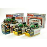 Dinky and Corgi diecast group comprising duo of boxed Silver Jubilee Bus issues plus trio of Corgi