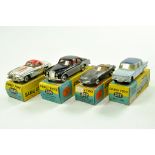 Assorted diecast group from Corgi comprising issue no. 304S, 224, 307 and 217. Generally fair to