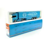 Tekno 1/50 diecast truck issue comprising British Collection Scania Curtainside Trailer in the