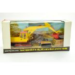 Britains 1/32 Farm issue comprising No. 9580 JCB Excavator. Superb early issue with black tracks
