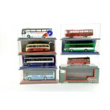 Corgi Omnibus diecast Bus / Coach issues comprising 8 Boxed Examples. Various liveries and