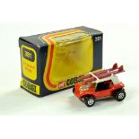 Corgi No. 381 GP Beach Buggy with red body, complete with surf boards. Very Good to excellent in