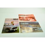 A trio of high quality well preserved Automobile (car) brochures comprising sales literature for