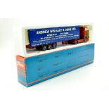 Tekno 1/50 diecast truck issue comprising British Collection Scania Curtainside Trailer in the