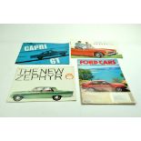 A Trio of high quality well preserved Automobile (car) brochures comprising sales literature for