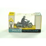 Britains No. 9697 Police Patrolman Triumph Thunderbird Motorcycle. Generally Very Good to