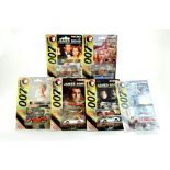A group of carded 1/64 Corgi James Bond 007 diecast issues, various. Excellent on excellent original
