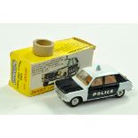 Spanish Dinky No. 1450 Simca 1100 Police Car in white/black with pale brown interior and blue roof