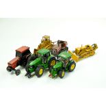 Assorted Farm and Construction Diecast comprising Duo of Siku John Deere Tractor issues, Ertl
