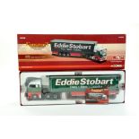 Corgi 1/50 diecast truck issue comprising No. CC15202 MAN XLX Curtainside in the livery of Eddie