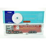 Corgi 1/50 diecast truck issue comprising No. 76401 Scania Curtainside in the livery of Pollock.