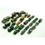 A diecast military group of various vehicles. Matchbox, Corgi and others. Some harder to find