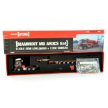 Tonkin Replicas 1/50 diecast truck issue comprising MB Arocs 6X4 with 8 Axle Low Loader and