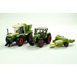 Siku 1/32 Claas Xerion 3000 Tractor plus Universal Hobbies Claas Arion 530 and Replicagri Markant