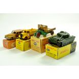Dinky Assortment comprising Station Wagon, Bedford End Tipper (repaint), Motorcart and No. 651