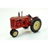 Marbil Models 1/16 Massey Harris 744D Tractor on Row Crops. Generally Excellent, a little dusty.