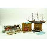 An interesting group of Waterline - Ship Models comprising Schiffsmodel Brixham Trawler plus