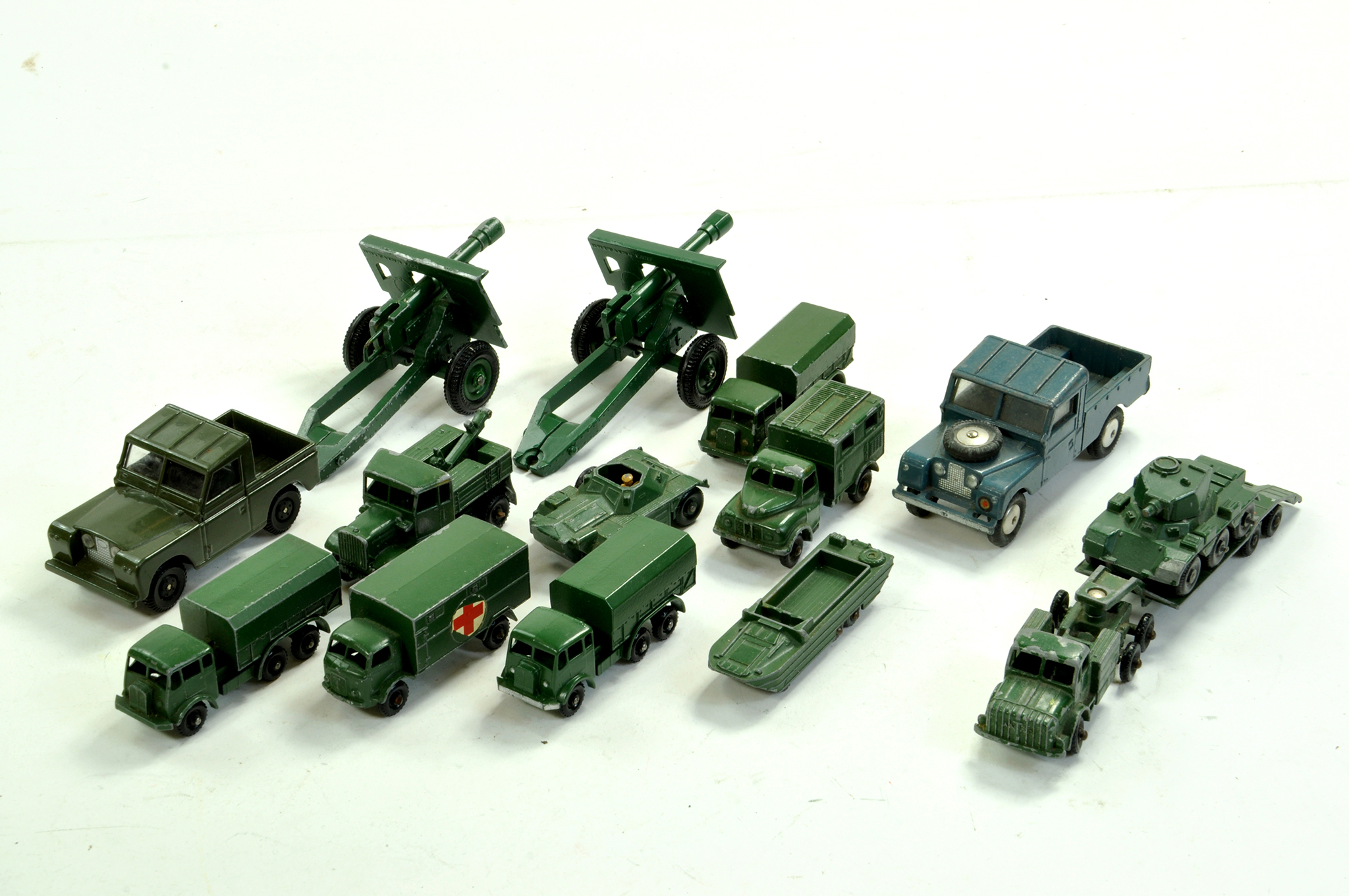 A group of Military Diecast comprising mostly Matchbox but to include Corgi and Britains also.