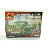 Airfix Plastic Model kit comprising 1/72 Churchill Tank with Figures. Complete. Ex Shop Stock.