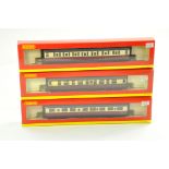 Model Railway H0 00 issues comprising Hornby coaches x 3. From an ex Layout Collection but appear