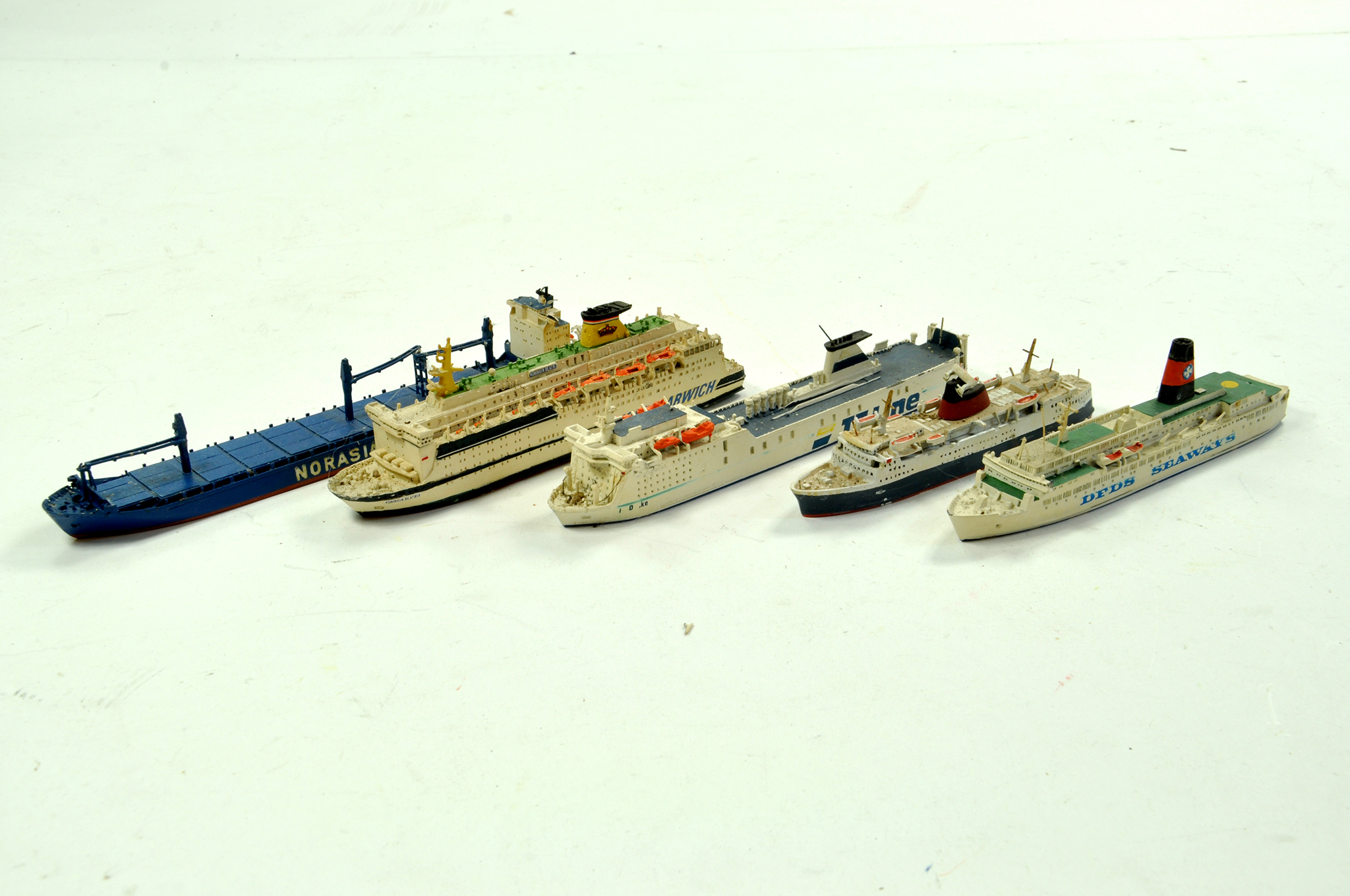 An interesting group of Well Detailed Waterline - Ship issue Austrian Schiffsmodel, mostly Ferry