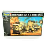 Revell Plastic Model kit comprising 1/35 Bedford QL and Gun. Complete. Ex Shop Stock. Enhanced