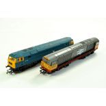 Model Railway H0 00 issues comprising Hornby duo of diesel locomotives. From an ex Layout Collection