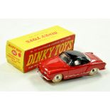 Dinky No. 187 Volkswagen Ghia Coupe. Red Body with Black Top and Chrome Spun Hubs. Superb example is