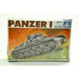 Italeri Plastic Model kit comprising 1/35 Panzer I Tank. Complete. Ex Shop Stock. Enhanced Condition