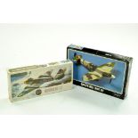 Airfix Plastic Model kit comprising 1/72 Meteor III plus Starfix 1/48 Spitfire. Both Sealed.